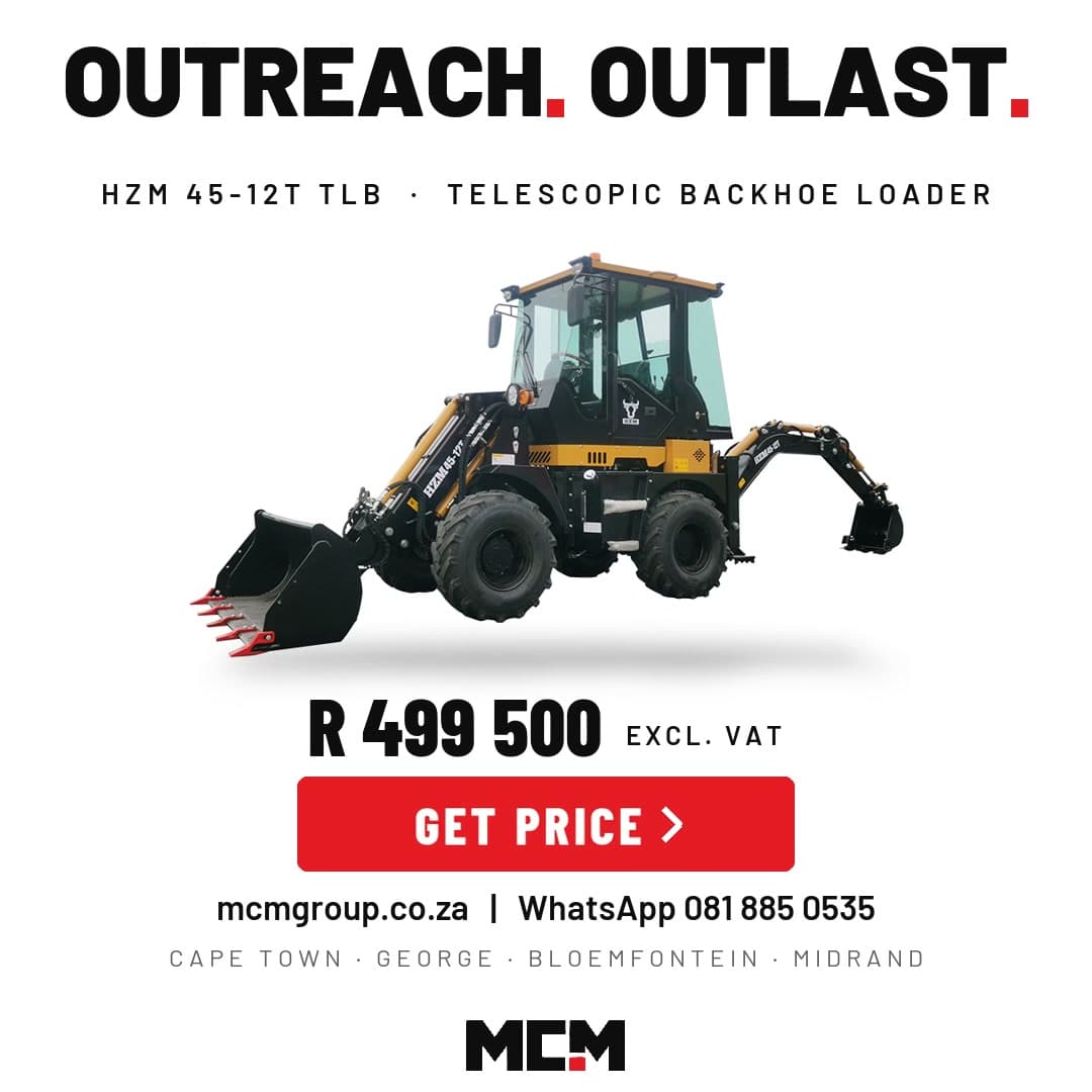 HZM 45-12T TLB available from MCM Group South Africa