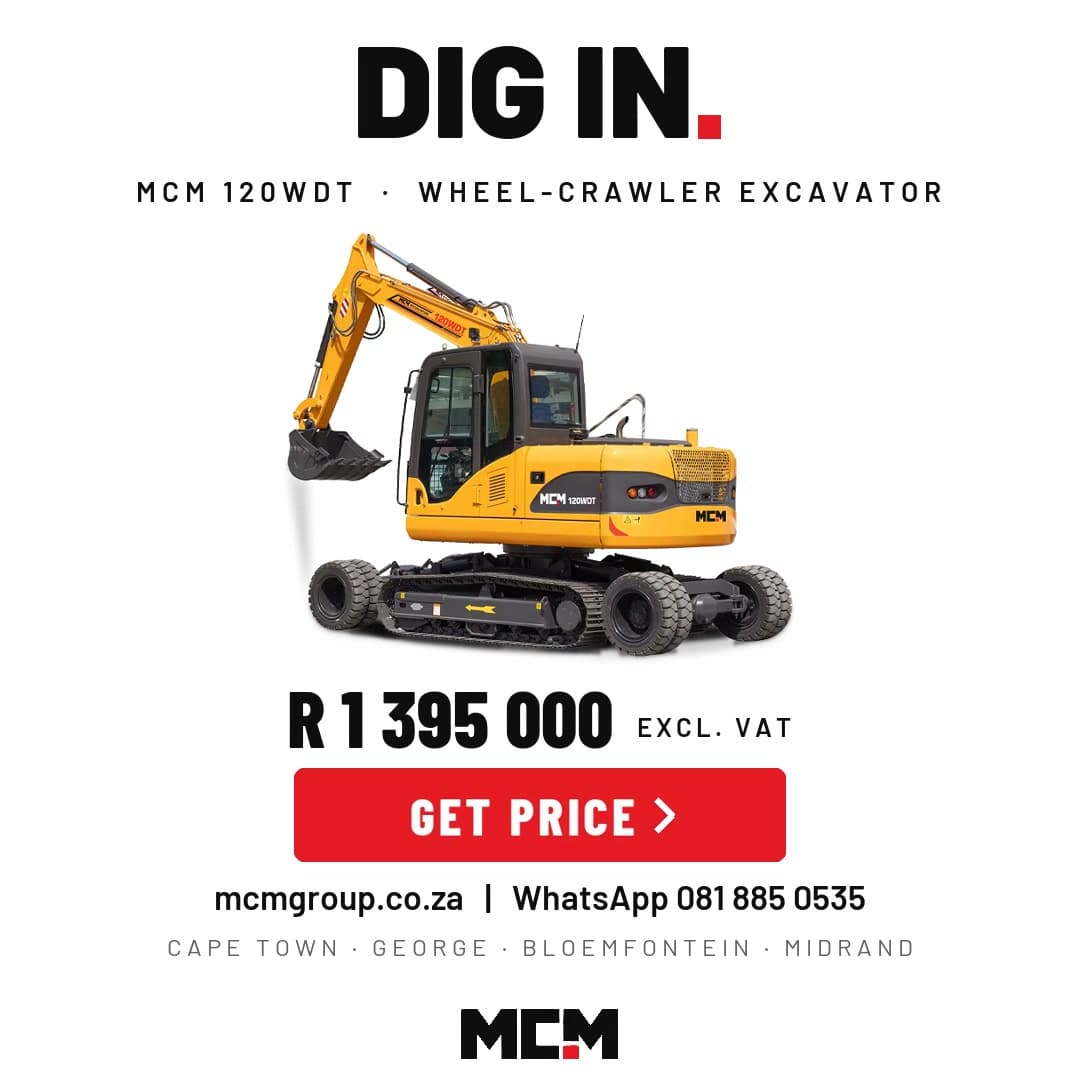 MCM 120WDT Wheel-Crawler Excavator available from MCM Group South Africa