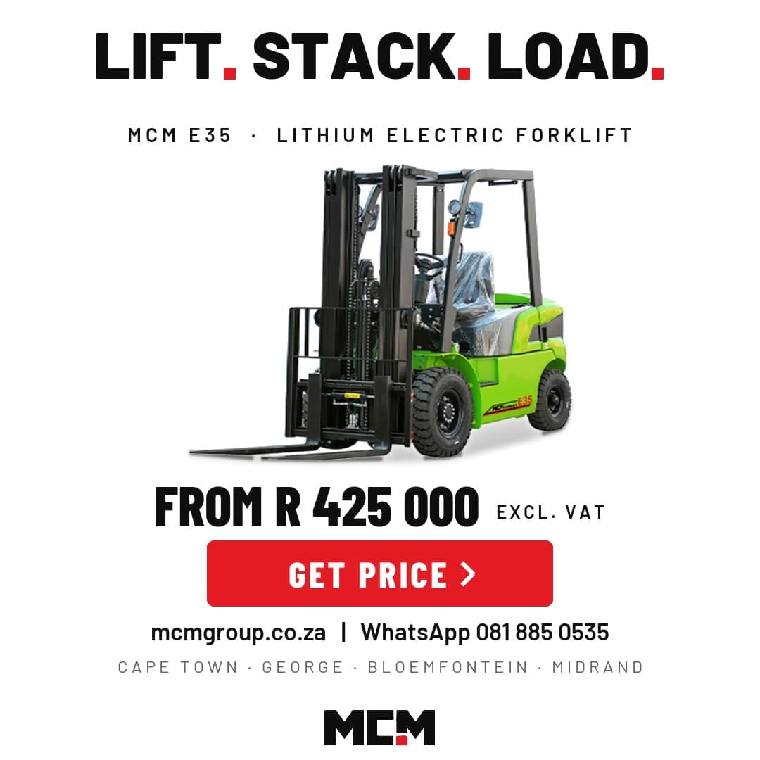 MCM E35 electric forklift for sale in South Africa
