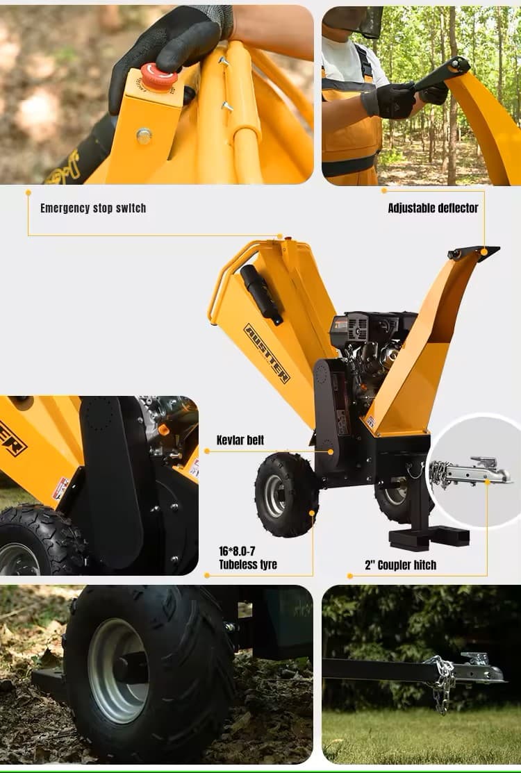 Austter GS1500 Petrol Wood Chipper