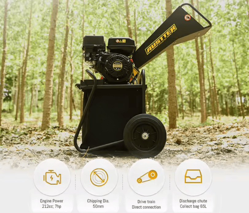 Austter GC50 Petrol Wood Chipper