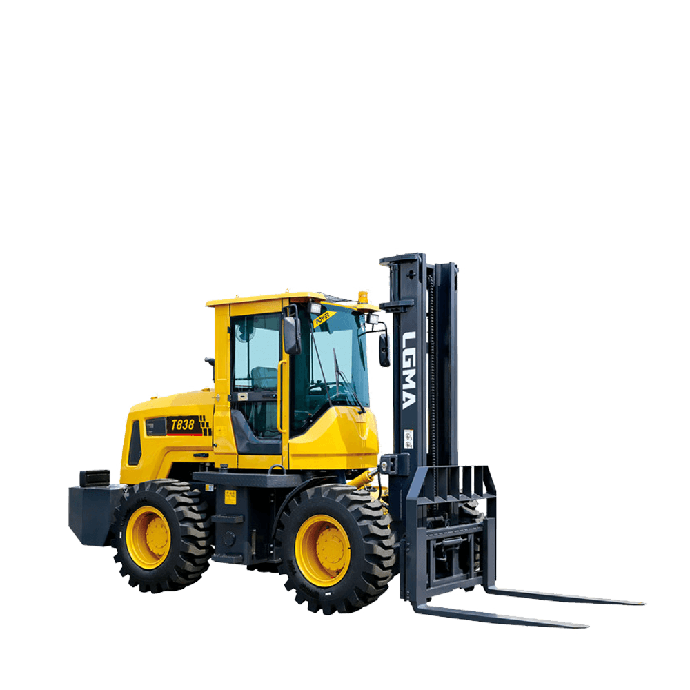 LGMA LM838 Rough Terrain Forklift available from MCM Group South Africa