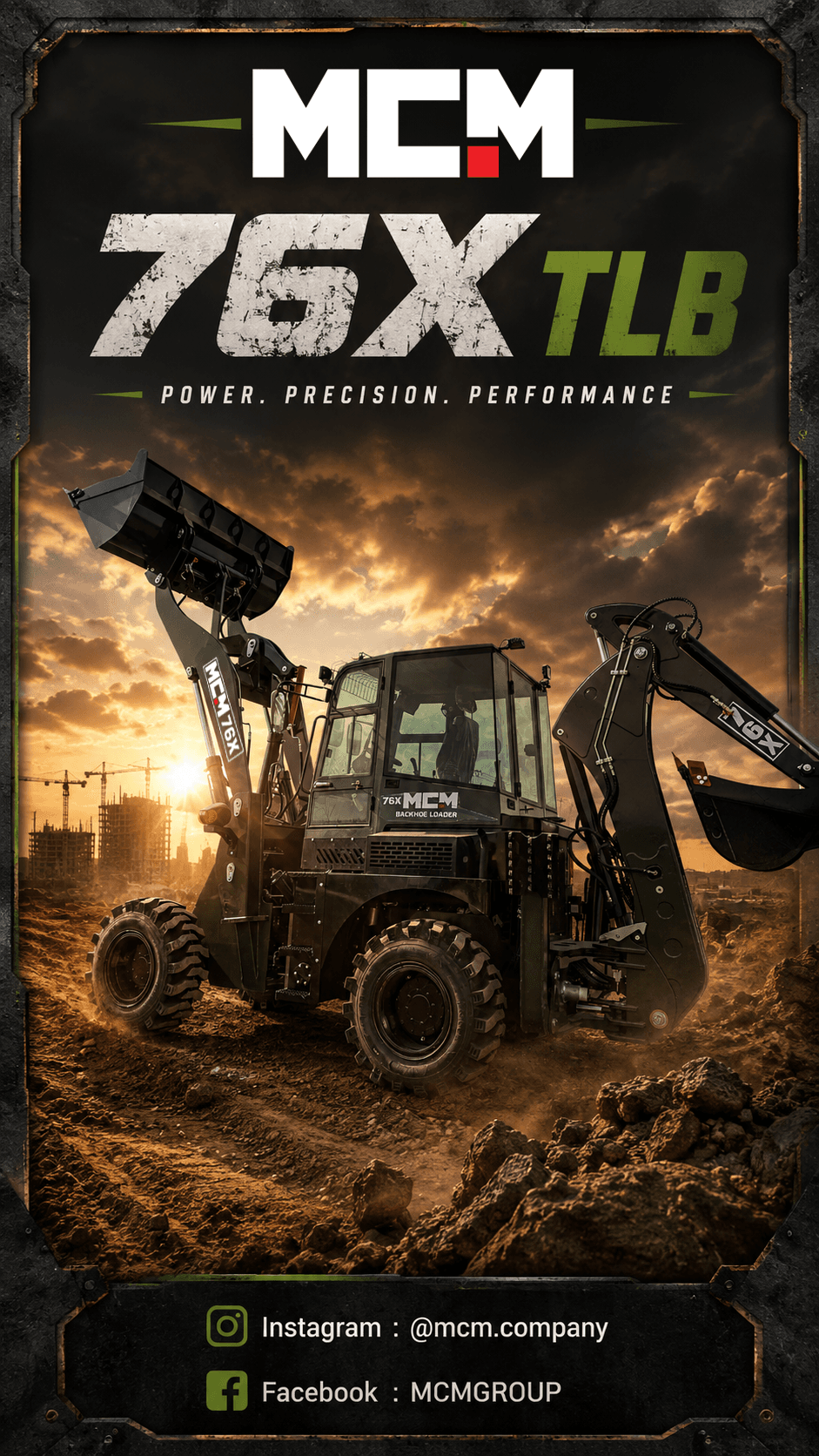 MCM 76X TLB backhoe loader for sale in South Africa