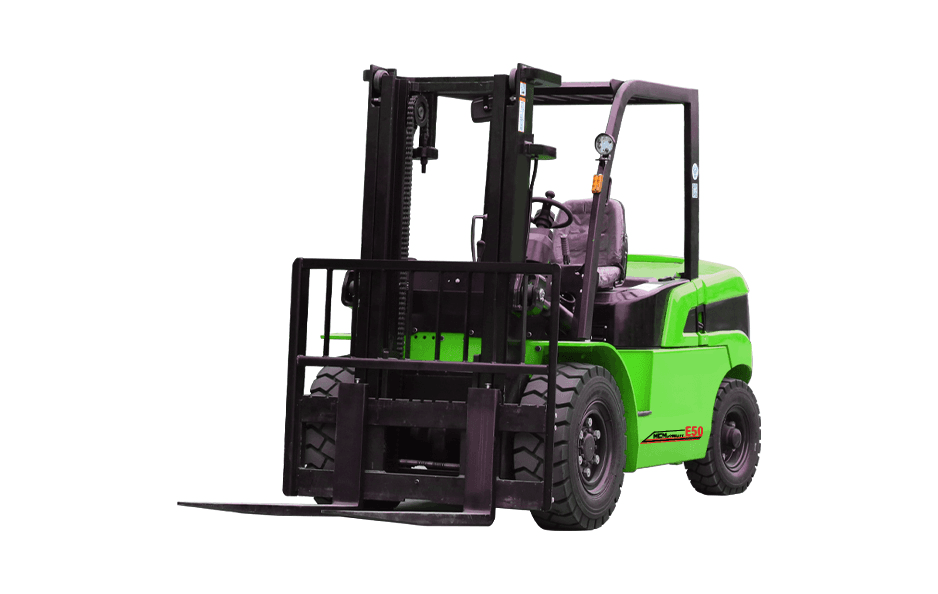 MCM E50 Electric Forklift front left view