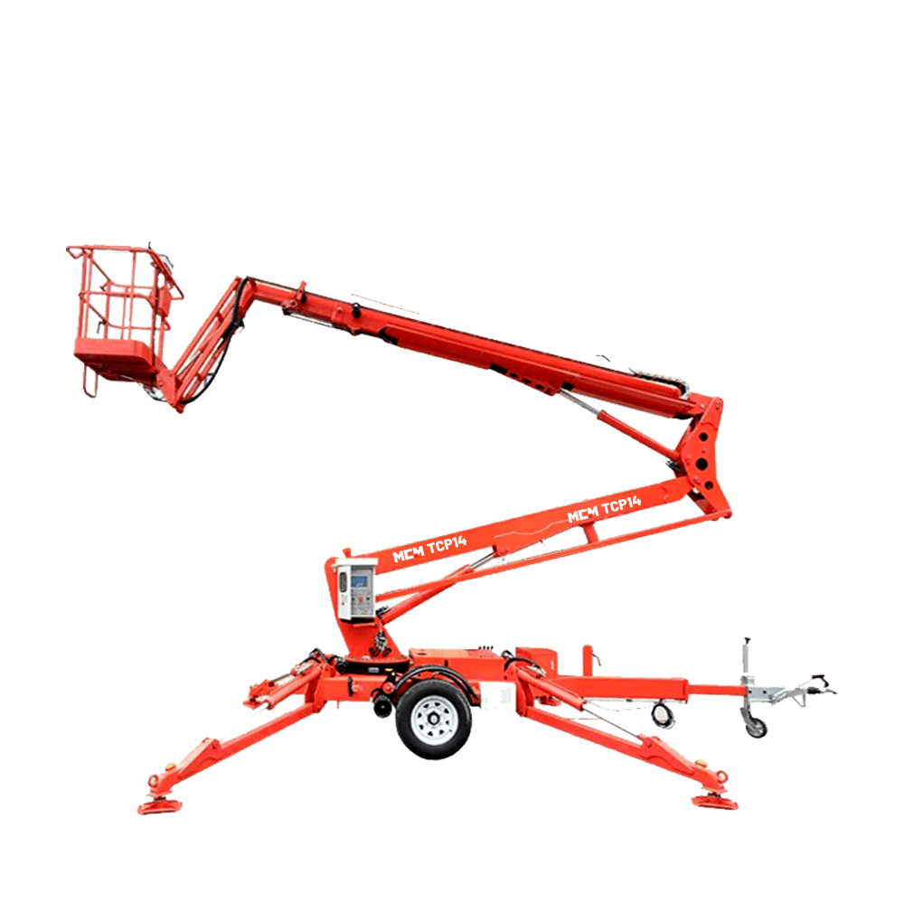 MCM TCP14 Cherry Picker / Trailer-Mounted Towable Boom Lift
