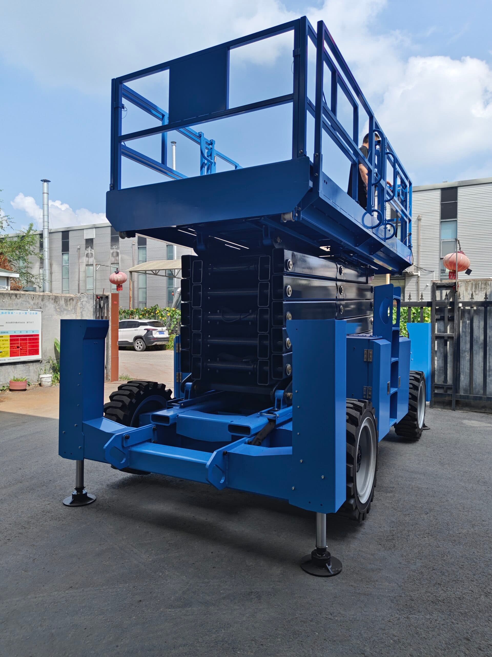 RSL14 14m Rough Terrain Scissor Lift Machine For Sale