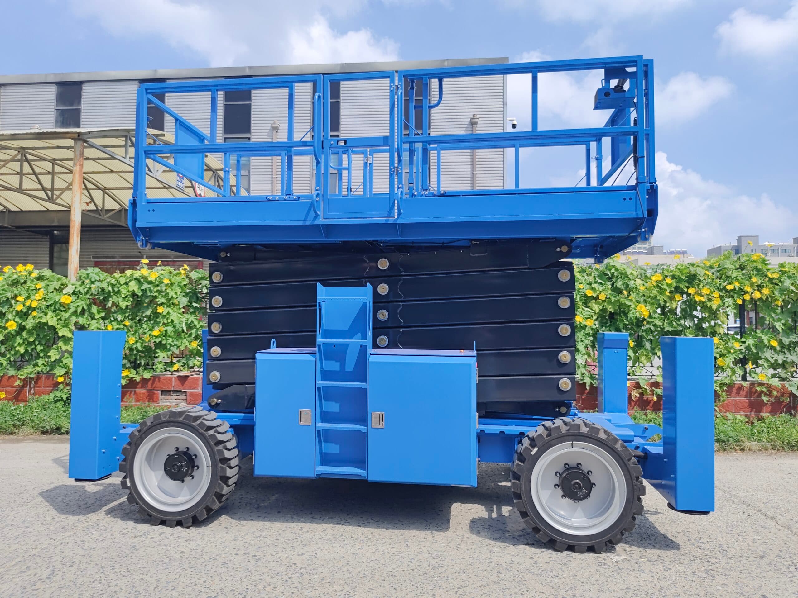 RSL14 14m Rough Terrain Scissor Lift Machine For Sale
