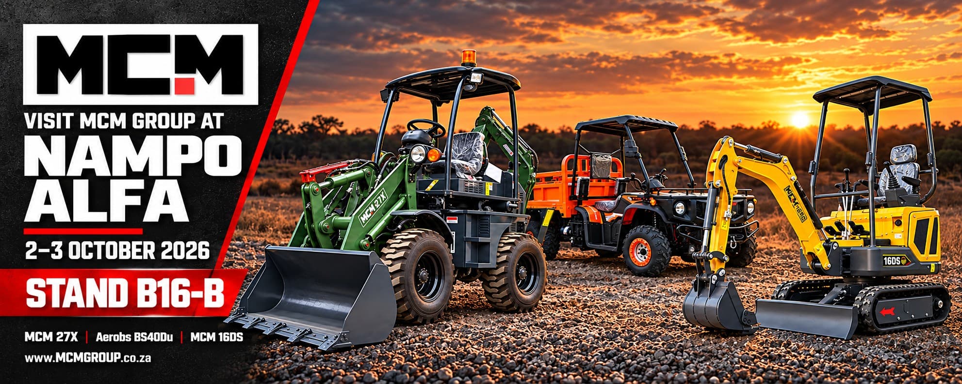 Visit MCM Group at NAMPO Alfa 2026, Stand B16-B, 2–3 October 2026