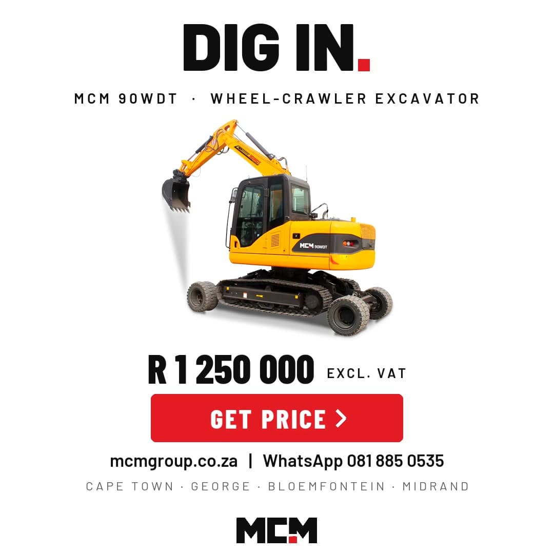 MCM 90WDT Wheel-Crawler Excavator available from MCM Group South Africa