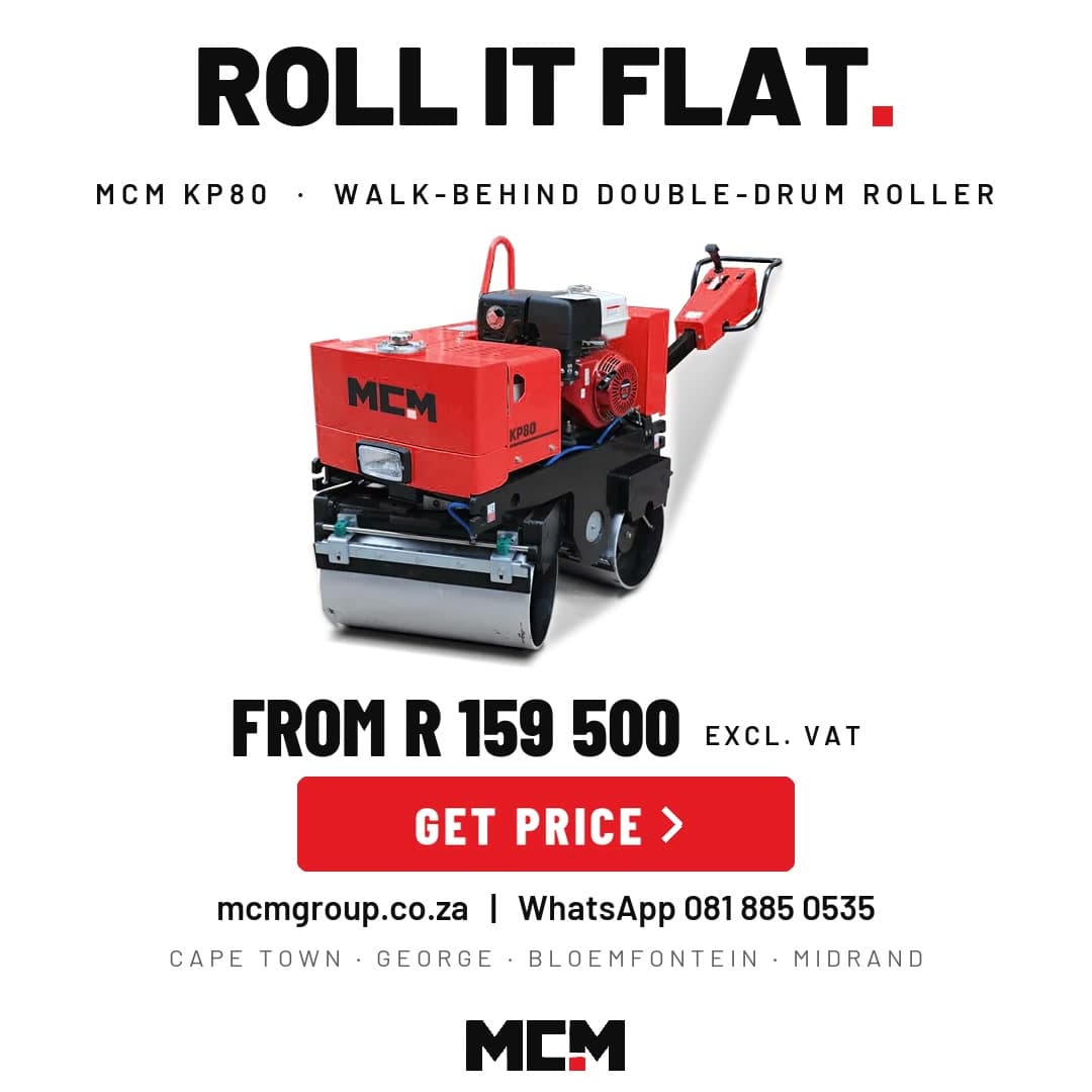 MCM KP80 Road Roller available from MCM Group South Africa