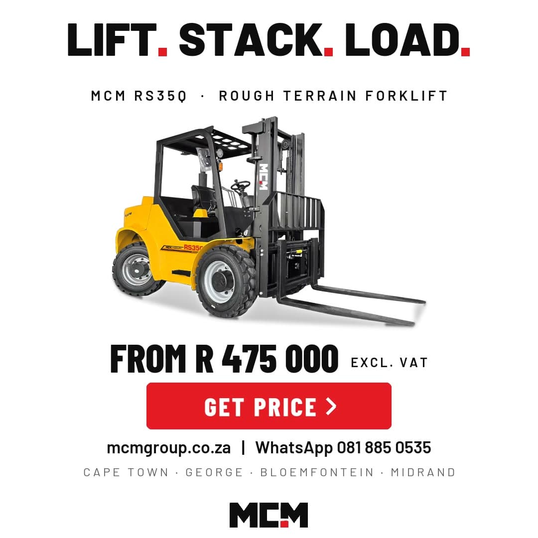 MCM RS35Q Rough Terrain Forklift available from MCM Group South Africa
