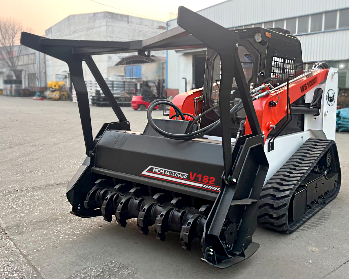 MCM drum mulcher attachment fitted with carbide teeth for South African land clearing