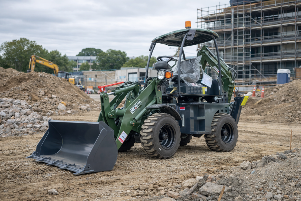 MCM 27X TLB compact backhoe loader fuel-efficient model for farms