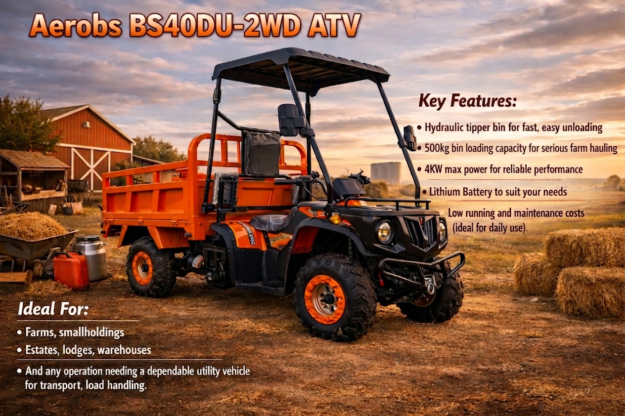 Electric farm ATV from MCM Group South Africa