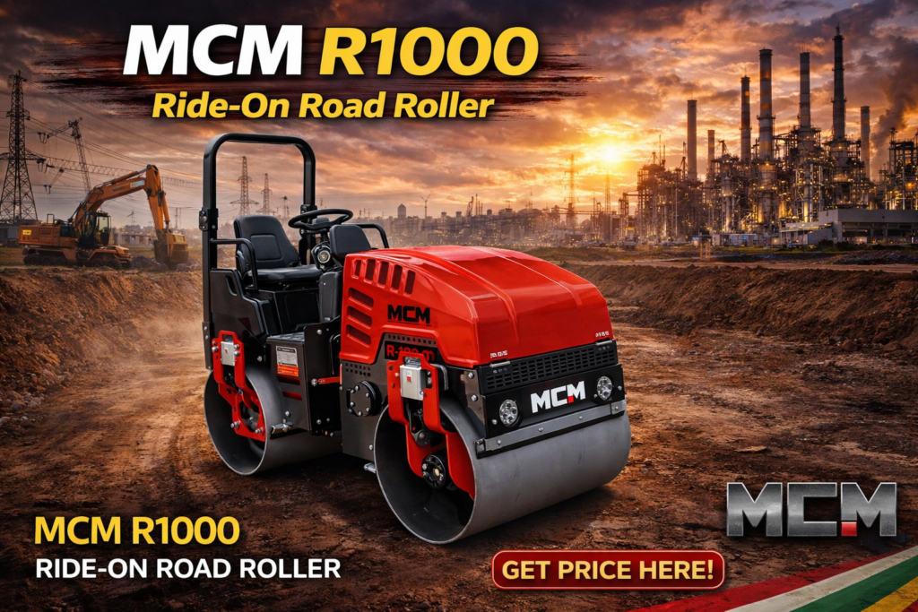 MCM R1000 one-ton ride-on road roller best seller South Africa