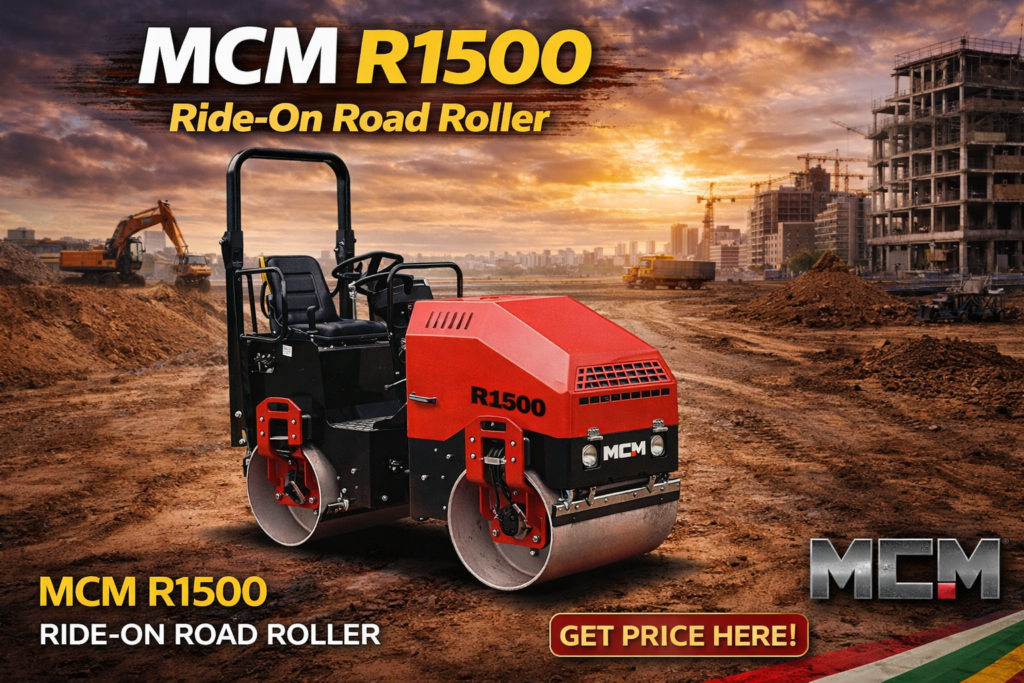 MCM R1500 mid-range compactor for construction projects South Africa