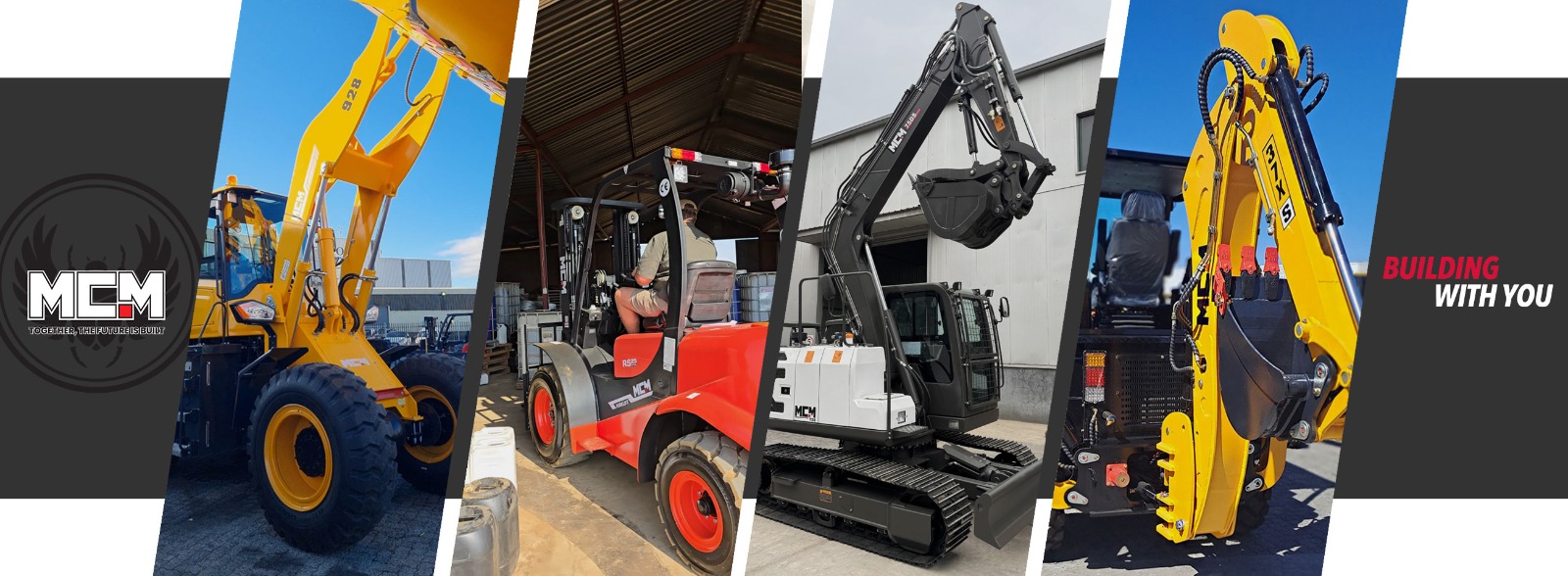 The MCM machinery range - wheel loaders, forklifts, excavators and backhoe loaders