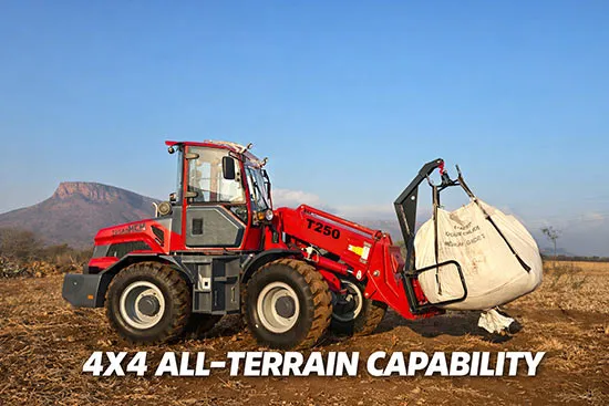 MCM T250 high ground clearance and 4x4 all-terrain capability