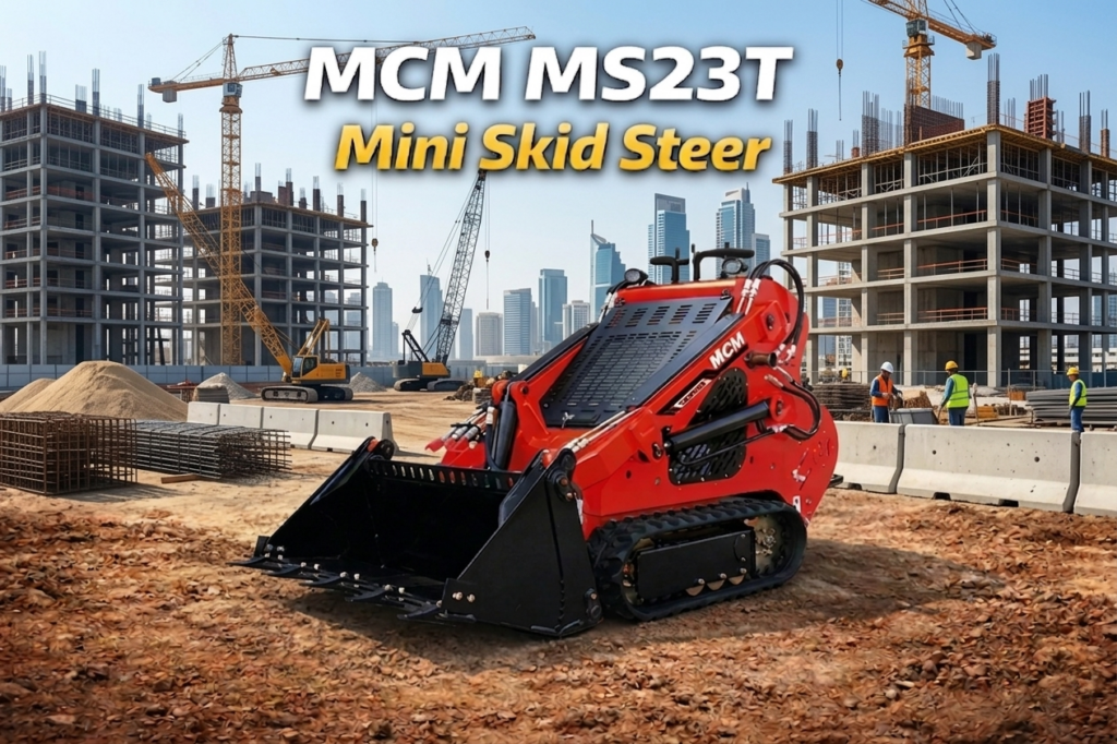 MCM MS23T tracked mini skidsteer for landscaping