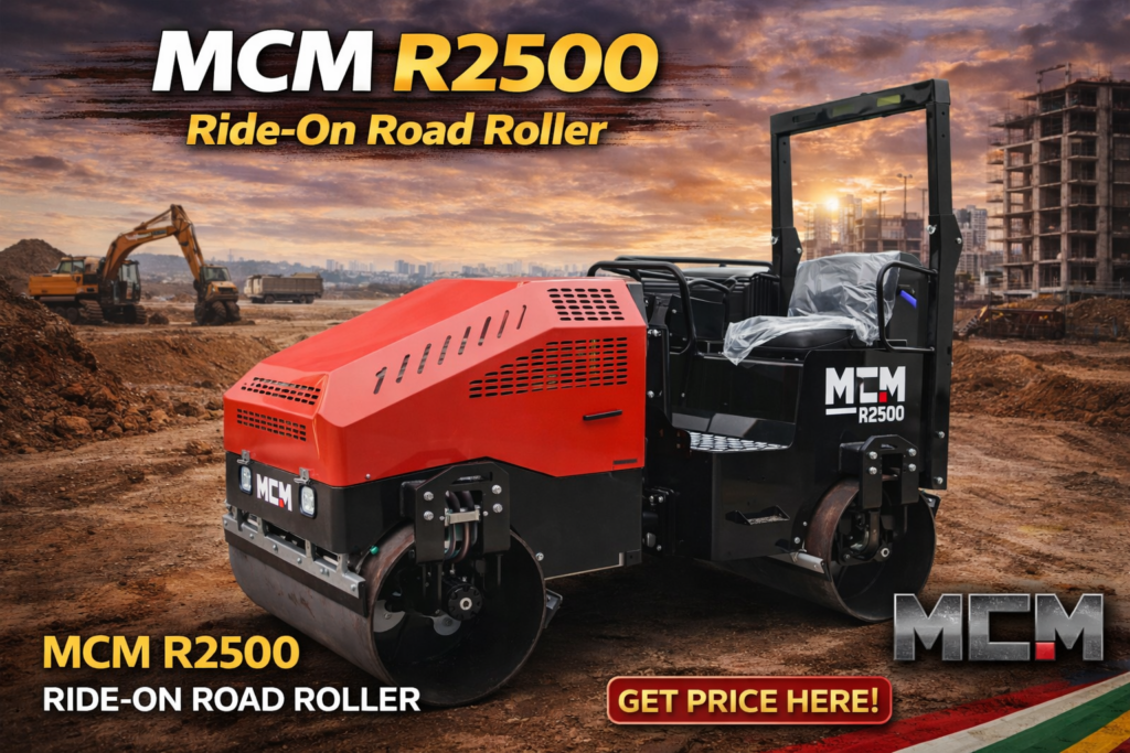 MCM R2500 Kubota-powered heavy-duty compaction equipment