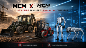 MCM construction machines and MCM Robotics humanoid and quadruped robots - powering industry, advancing tomorrow