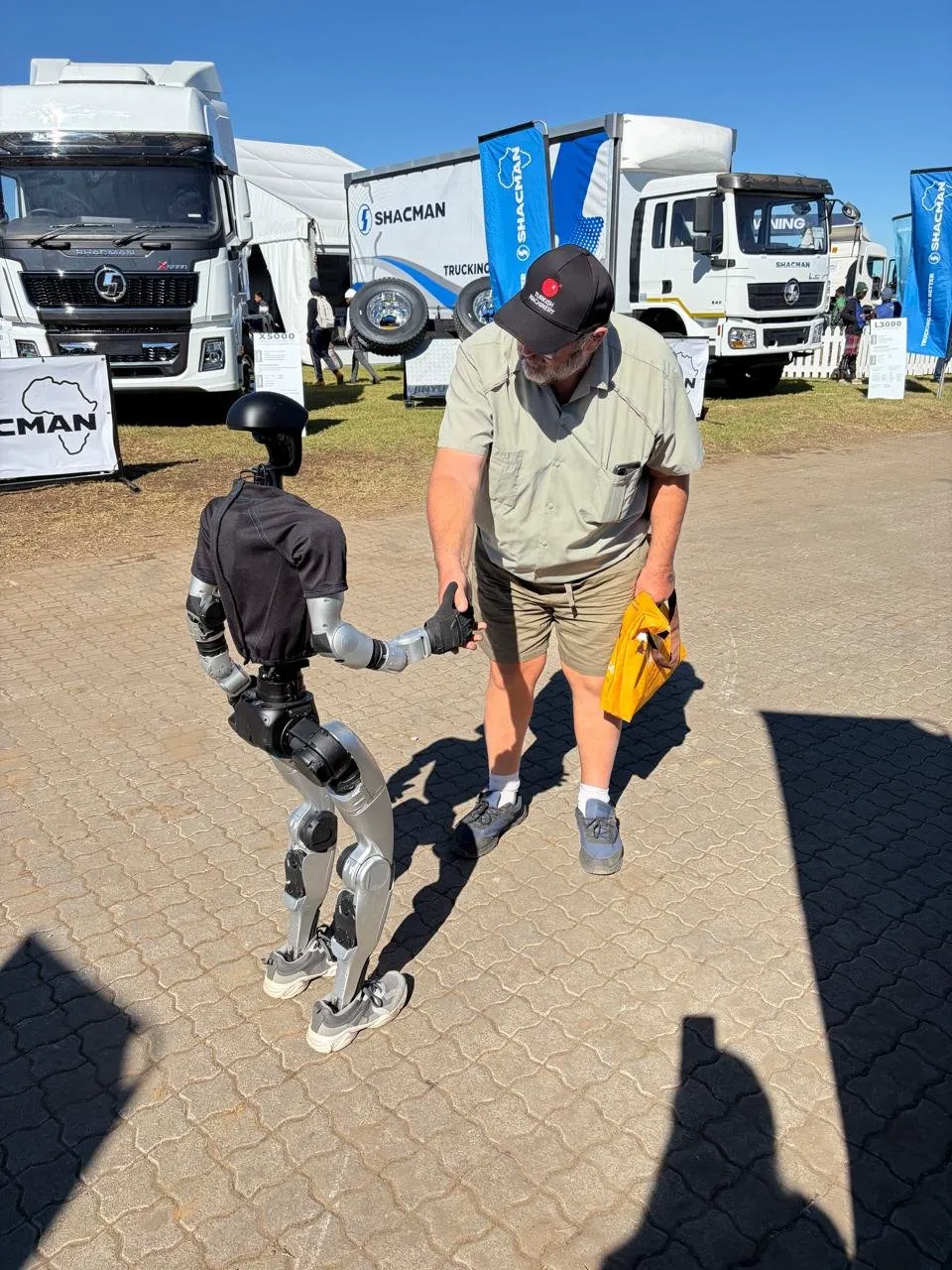 MCM Robotics Unitree Go2 robot dog at the Bothaville expo